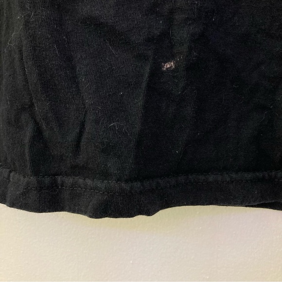 Thrifted vintage black graphic tee with rainbow text in men’s extra large - Picture 2 of 6